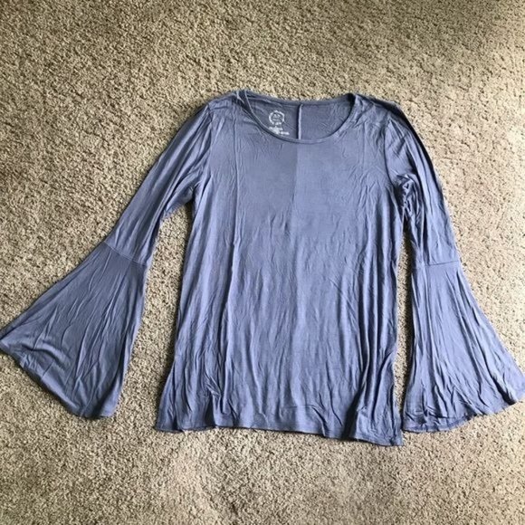 Maurices 24/7 women’s small long sleeve blue top - Picture 1 of 7